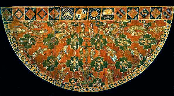 Cope from 1300-1320 is now in Victoria and Albert museum, London