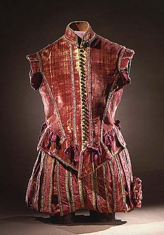 Clothing of Spanish nobleman Spanish man's doublet and trousers, ca 1575, LACMA