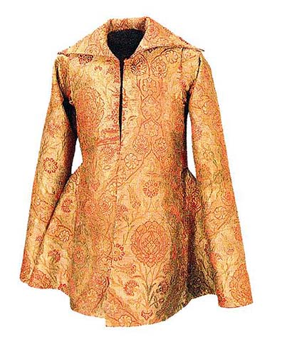 Clothing of Miklos Olah, from 1503 is located in Iparmuveszeti Muzeum, Budapest, In: Turnau, History of dress in Central and Eastern Europe from 16 th 18th century