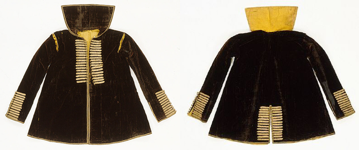 Coat from the first half of 16th century is deposited in Livrustkammaren, Stockohlm.