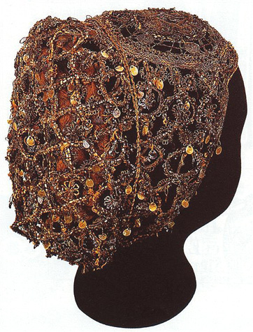 Hairnet from 16th century found in St. Martin's Church, Szombathely.