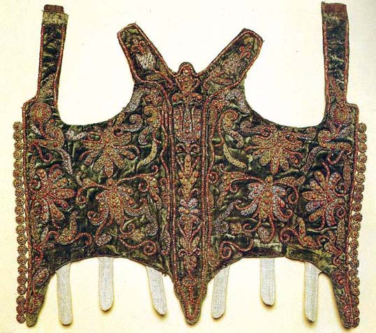 Bodice of Eva Thokoly, from 1620, Magyar Nemzeti Muzeum, Helikon Kiado, foto Dabasi Andras